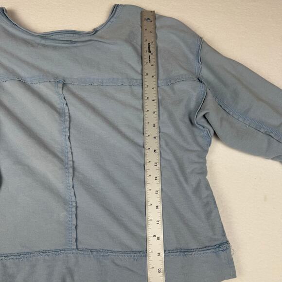 Pilcro Ina seamed cotton pullover SKY size S - Picture 6 of 12